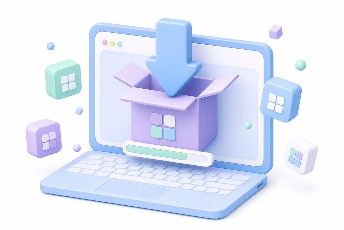 Illustration for tutorial step 1: downloading and installing the client on your computer